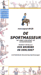 Mobile Screenshot of desportmasseur-bussum.com